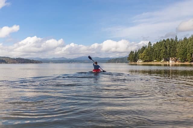 kayak on the lake